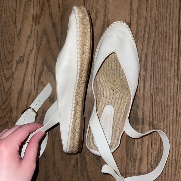 Stuart Weitzman Women's Toga Espadrilles In Off White Soft Grained Calfs… - Picture 11 of 11